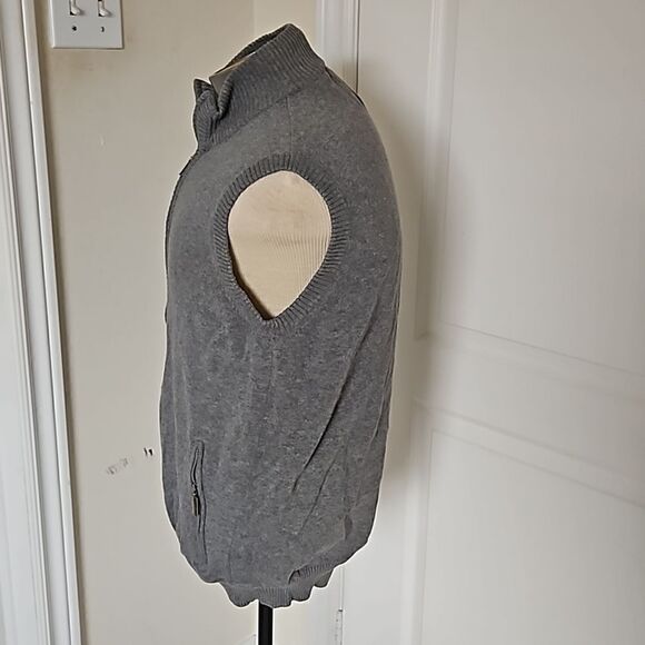 Frontline Men's Zip-Up Vest Gray Large - Picture 3 of 16